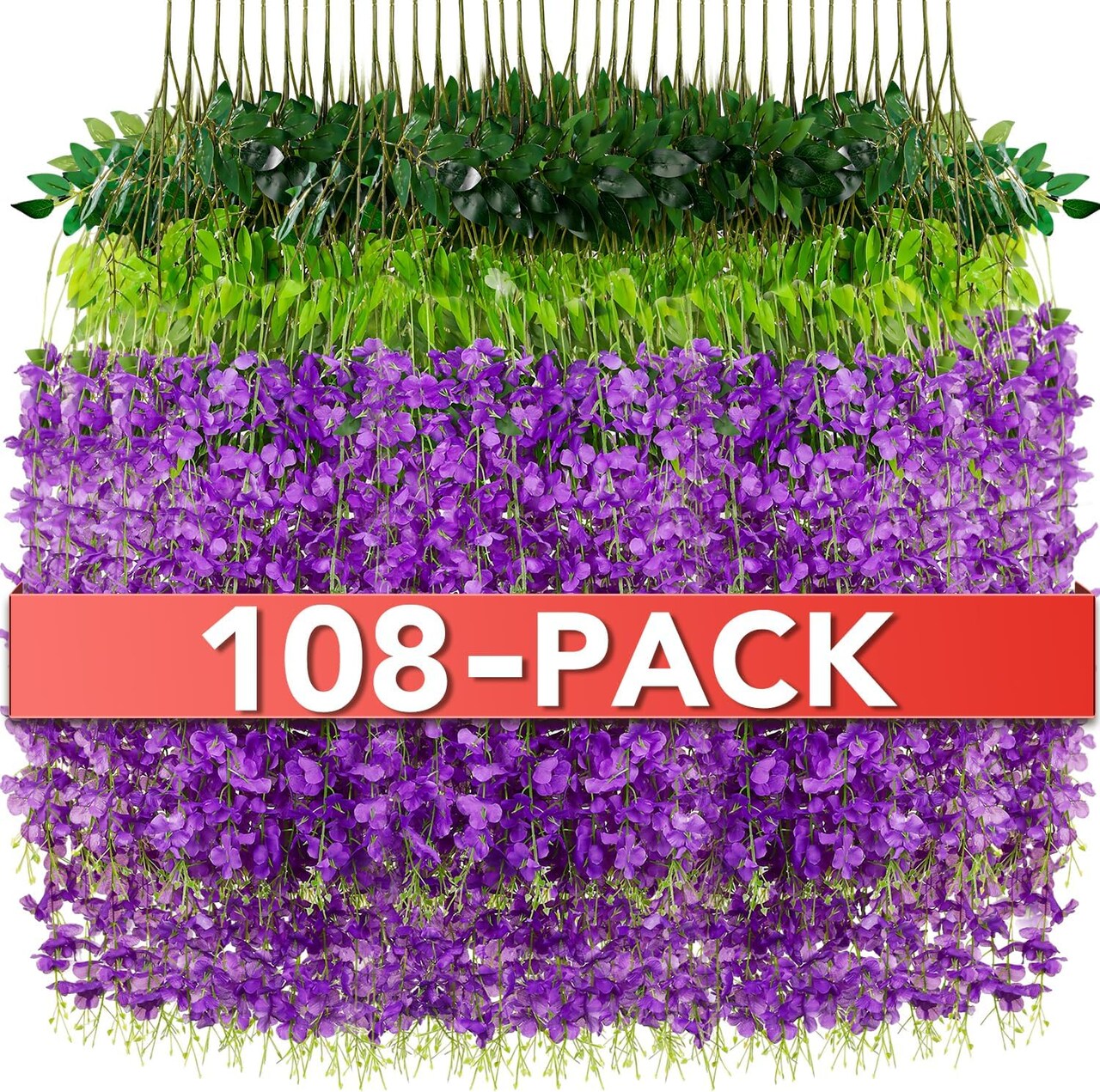 Wisteria Hanging Flowers,Fake Hanging Flowers,Wisteria artificiales Garland